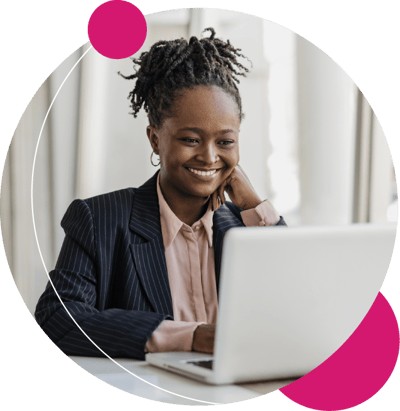 Woman using All-Access CDI learning library